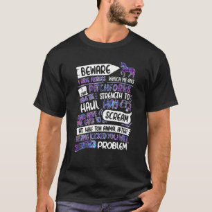 Achtung Ich Reite Pferde Kein Problem Ich Reite P T-Shirt