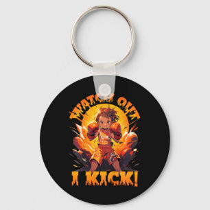 Achtung - Ich trete! Thai-Boxen Muay Thai Kickboxe Schlüsselanhänger
