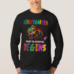 Achtung, ich werde die Kindergarten-Stimmung Dino T-Shirt