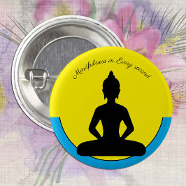 Achtung in jeder Sekunde /Meditation & Yoga Button