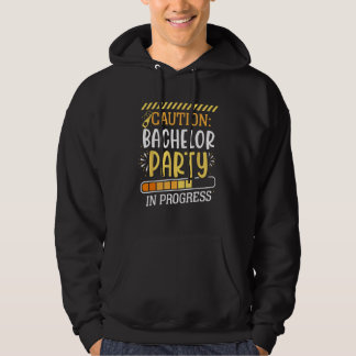 Achtung Junggesellenabschied Im Gange Bräutigam Br Hoodie