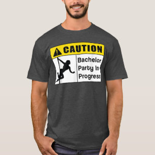 Achtung Junggesellenabschied Im Gange Bräutigam T-Shirt