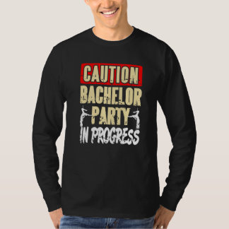 Achtung Junggesellenabschied Im Gange Retro-Gesche T-Shirt