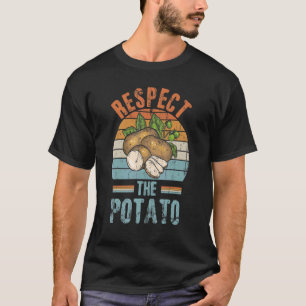 Achtung Kartoffelkartoffeln Gemüse Chips Eater Cos T-Shirt
