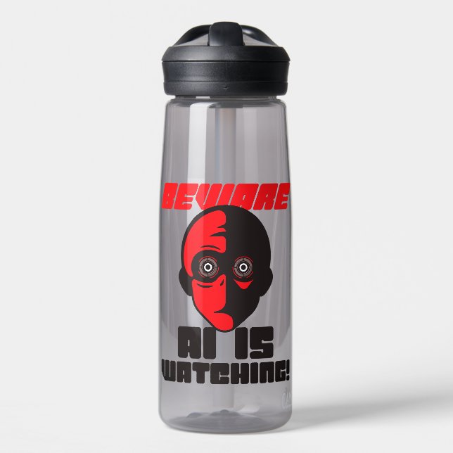 Achtung, KI beobachtet! Trinkflasche (Vorne)