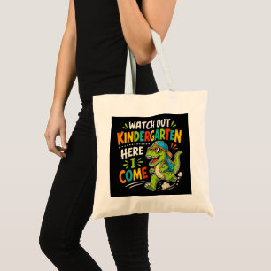 Achtung Kindergarten Ich Komme Dino Tragetasche