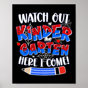 Achtung Kindergarten ich komme Kinder zurück zu Poster