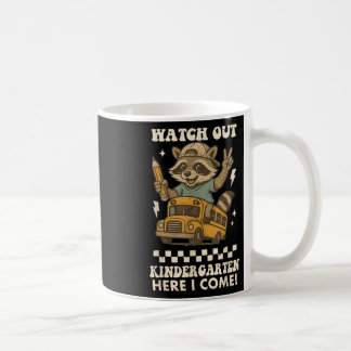 Achtung Kindergarten ich komme Waschbär Zurück Zu Kaffeetasse