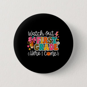 Achtung Kindergarten, ich komme Zurück zur Schule  Button