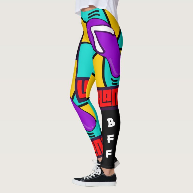 Achtung: La Chancla Funny Leggings (Links)