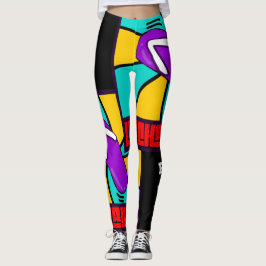 Achtung: La Chancla Funny Leggings