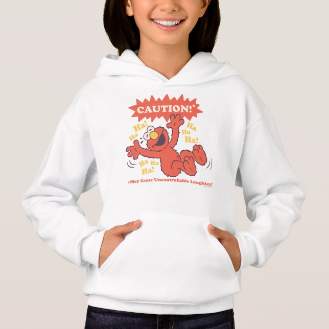 Achtung Lachender Elmo Voraus Hoodie (Vorderseite)