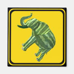 Achtung: Melophant Crossing! Magnet