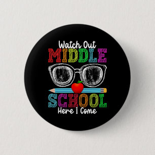Achtung Mittelschule Ich Komme Lustig Zurück Zu Button