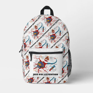 Achtung Neuron / Synapse Anatomie Spaß Bedruckter Rucksack