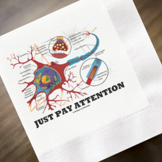 Achtung Neuron Synapse Neurotransmitter Serviette