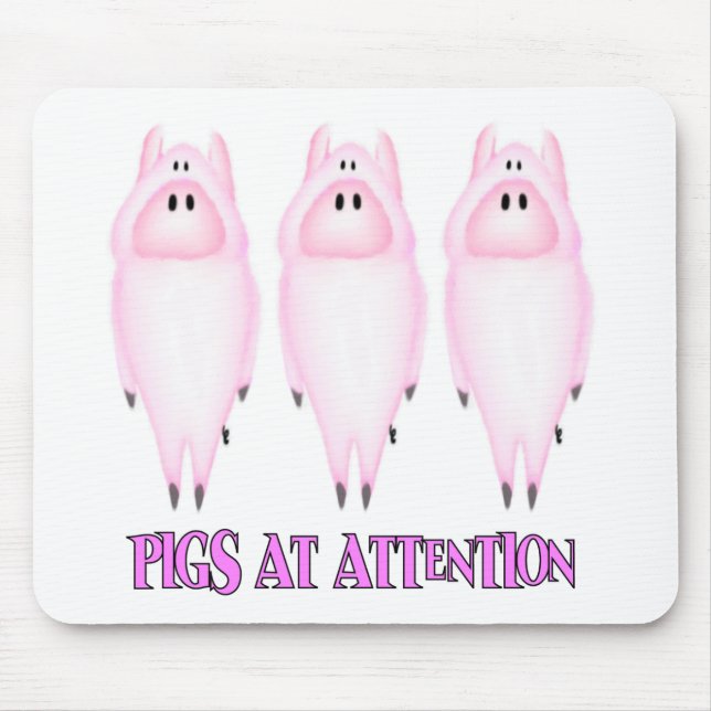 Achtung: Schweine Mousepad (Vorne)
