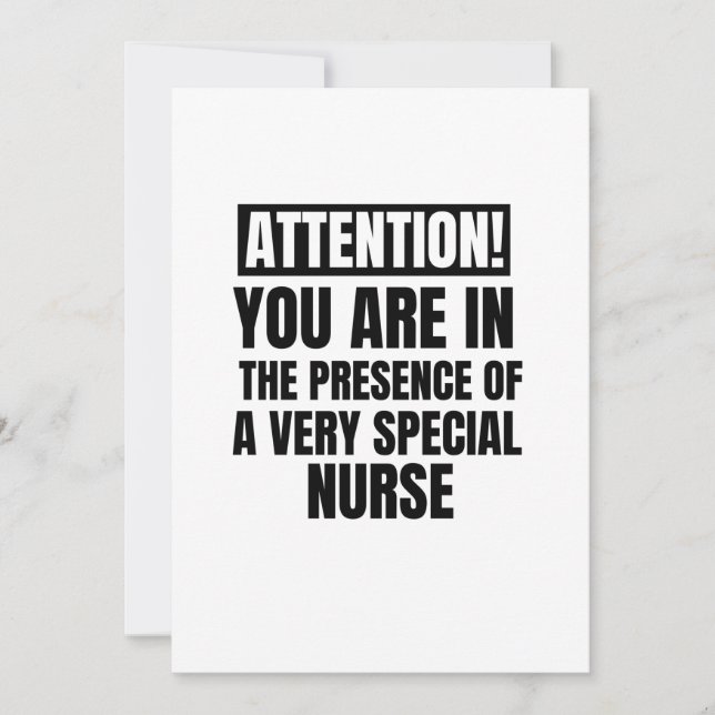 Achtung, Sie sind in der Gegenwart eines ganz beso Ankündigung (Vorderseite)