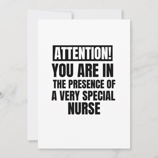 Achtung, Sie sind in der Gegenwart eines ganz beso Dankeskarte (Vorderseite)