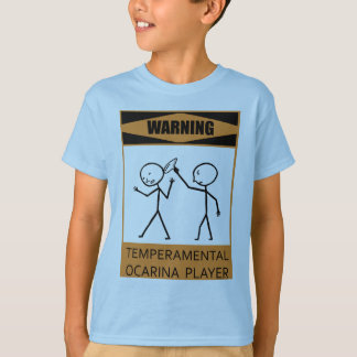 Achtung: Temperamentvoller Ocarina Spieler T-Shirt