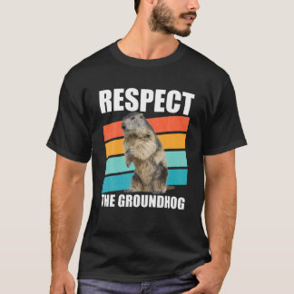 Achtung The Groundhog Woodchuck Groundhog Day Gift T-Shirt