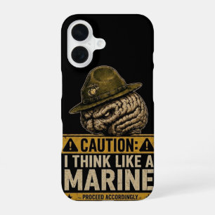 Achtung: Think Like a Marine iPhone 16 Hülle