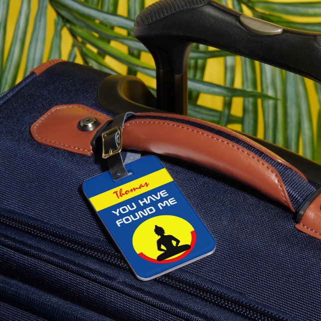 Achtung und Personalisierte Tasche Aufmerksamkeit  Gepäckanhänger (Vorderseite Insitu 1)