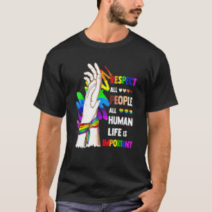 Achtung vor allen Menschen Das gesamte menschliche T-Shirt