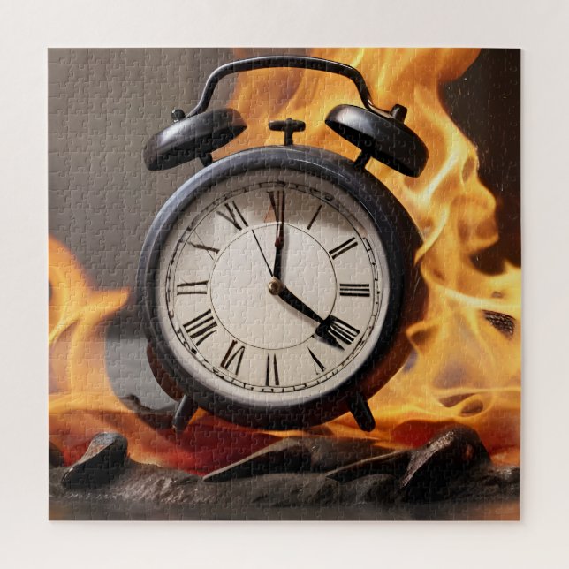 Achtung vor Feuer, keine Zeit Puzzle (Vertikal)