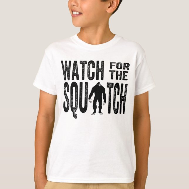 Achtung vor Squatch - Funny Bigfoot T-Shirt (Vorderseite)