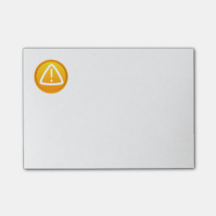 Achtung Vorsicht Symbol Post-it Klebezettel