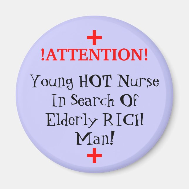 ACHTUNG!, +, +, Young HOT Nurse auf der Suche nach Magnet (Vorne)