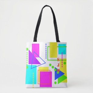 ACHTZEHN SCHLACHTPATTER 80er NEON MONOGRAM INITIAL