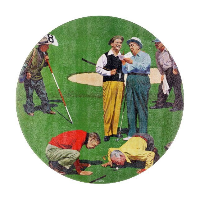 Achtzehnte Hole Schneidebrett (Vorderseite)