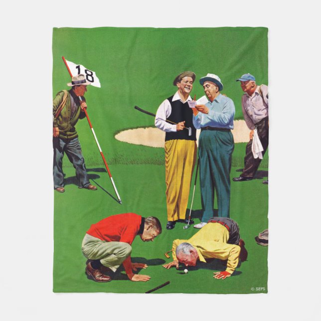 Achtzehntes Loch Fleecedecke (Vorderseite)