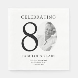 Achtzig Fabulous Years 80. Geburtstag Serviette