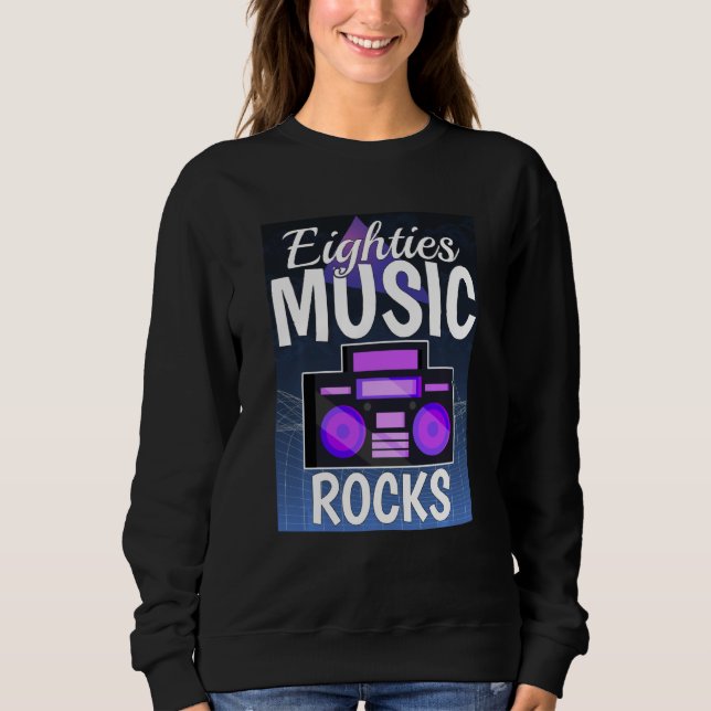 Achtzig Musikrocks Sweatshirt (Vorderseite)