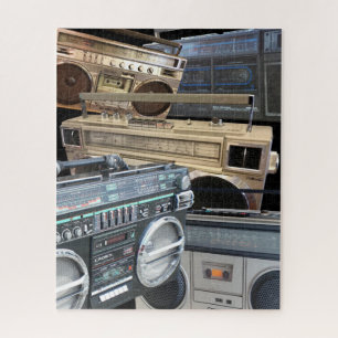 Achtzig Retro 80er Boom Box Boombox Getto Blaster Puzzle