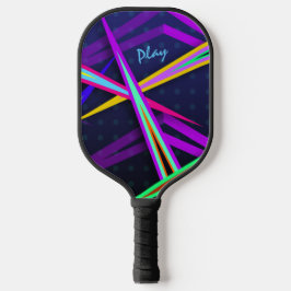 Achtzig Spaß dunkles Vaporwave Style Design Pickleball Schläger