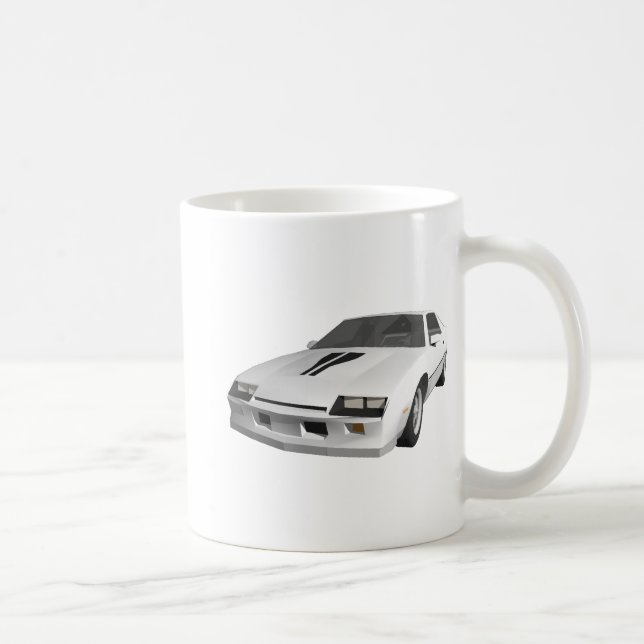 Achtzigerjahre Camaro Sport-Auto: Modell 3D: Kaffeetasse (Rechts)
