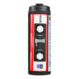 Achtzigerjahre Mischungs-Band-personalisiertes Thermosbecher