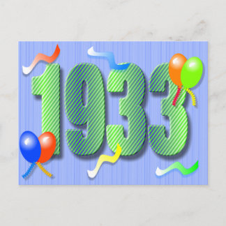 Achtzigste Geburtstag 1933 Postkarte