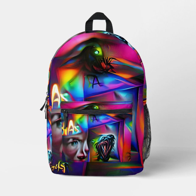 Achulophobie Bedruckter Rucksack (Vorderseite)