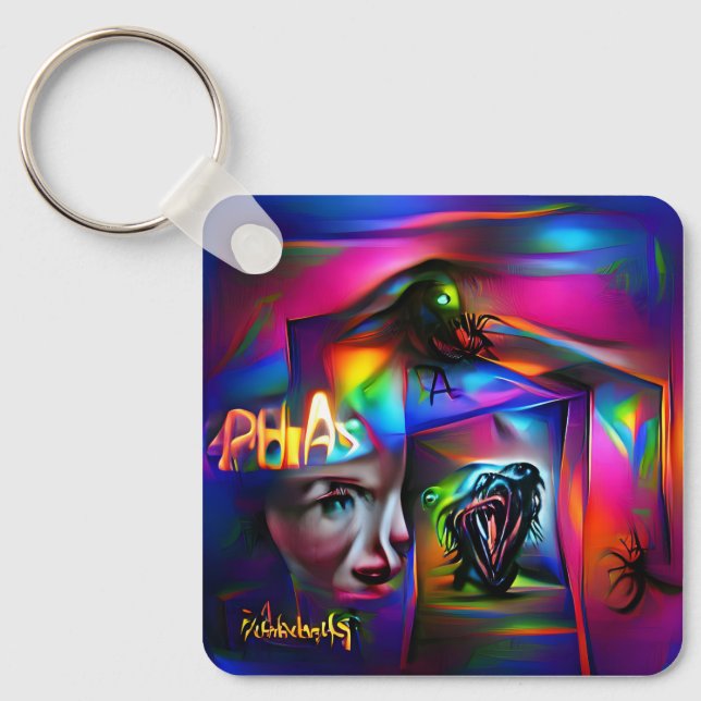 Achulophobie Schlüsselanhänger (Vorderseite)