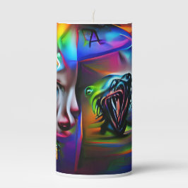 Achulophobie Stumpenkerze