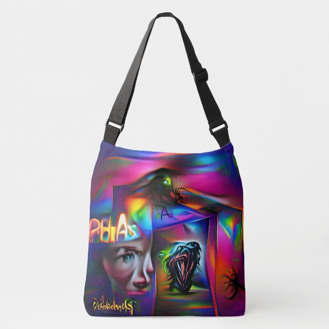 Achulophobie Tragetaschen Mit Langen Trägern (Vorderseite)