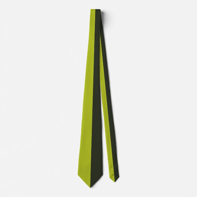 Acid Green - Greenish Black Krawatte (Vorderseite)