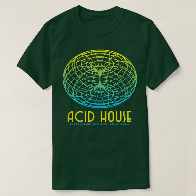 Acid House 90s Rave Classic House Music  T-Shirt (Design vorne)