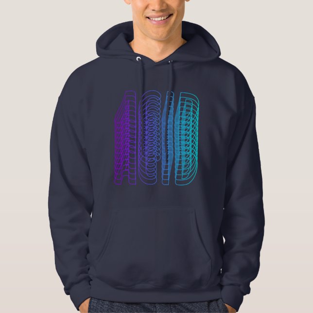Acid House Vaporwave Techno House Music EDM Lover Hoodie (Vorderseite)