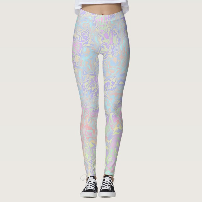 Acid Trip Rainbow Leggings (Vorderseite)